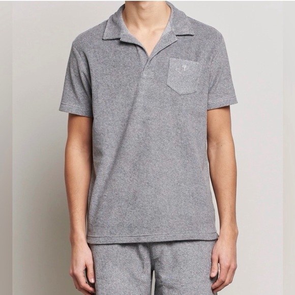 OAS Other - OAS Grey Melange Terry Polo